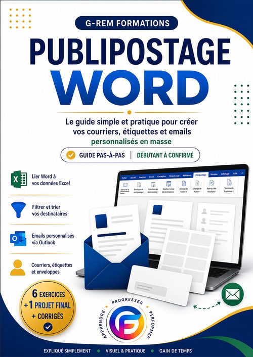 Couverture du pack Publipostage Word